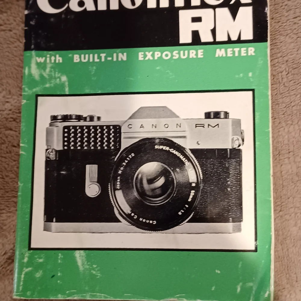 Canon 35mm camera Canonflex with original leather case in box with booklet